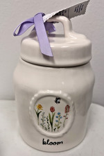 Rae Dunn | Bloom | White | Ceramic Canister w Lid Floral Artisan Collection picture