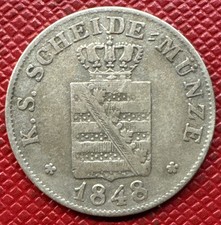 Germany, Saxony 1848/8-F 2 Neugroschen/20 Pfennige. Friedrich August II. KM#1160 picture