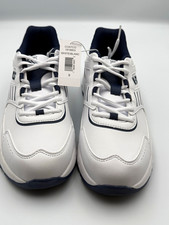 K-Swiss Men’s White/Navy Low Top Lace Up Solid Athletic Sneaker Rubber picture