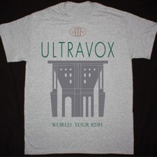 ULTRAVOX WORLD TOUR 82-83 Heavy Cotton Sport grey All Size Shirt TR452 picture