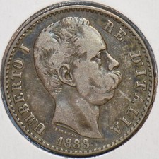 Italy 1883 2 Lire 194785 combine shipping picture