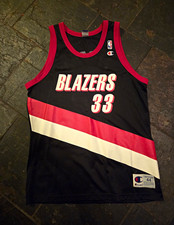 Vintage Champion Scottie Pippen Portland Trail Blazers #33 NBA Jersey Black  picture