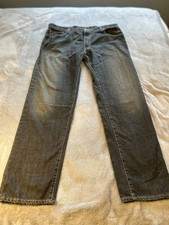 Levi's 520 Regular Fit Straight Leg Jeans in Washed Black Denim 36x32 picture
