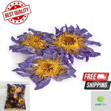 Dried BLUE LOTUS Nymphaea Caerulea 100% Organic Herbal Hand Picked Pure Flowers picture