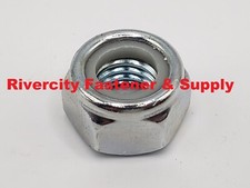 M7-1.0 Nylon Insert Lock Stop Nuts 7mm x 1.0 Nut nylock M7x1.0 Nuts Steel picture