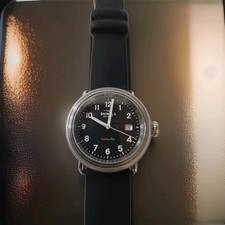 Shinola Detrola Prism Break 38mm Watch 5-Jewel Ronda Gold Movement   7.5
