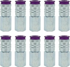 Milton 764VC ColorFit HighFlowPRO Couplers, V-style Purple, Box of 10 picture