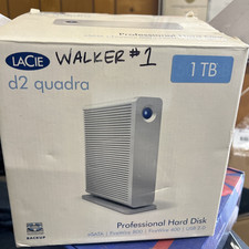 Lacie D2 Quadra Professional Hard Disk 1TB Computer Backup Hard Drive MINT picture