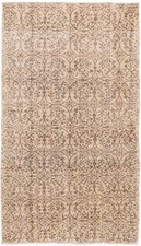 Vintage Traditional Hand-Knotted Area Rug 4'11