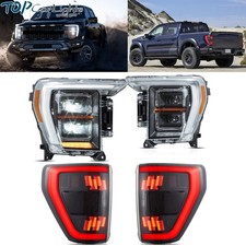 VLAND Full LED Headlights &Full LED Tail Lights For 2021-2023 Ford F150 F-150 picture