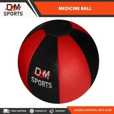 DXM Sports Leather Medicine Ball Weighted Fitness Ball for Strength Training picture