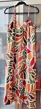 Nicole Miller New York  Plus 2X Multicolor Floral Maxi Dress Spaghetti Strap picture