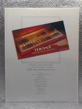 Vintage Merci Distinctive European Chocolate 1988 Print Advertising Full Page Ad picture