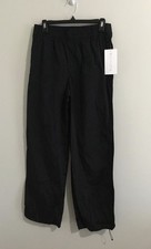 Athleta Power Of She Track Pants Womens Sz Small Womens Black Elastic Pull On  picture