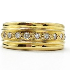 Jewelry Ring Natural Diamond 0.14ct Gold 2336425 picture