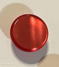 Vtg Le Chic #1800 (5) Red 7/16” Shank Buttons NOS picture