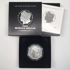 2021 CC Privy Mark Morgan Dollar w US Mint OGP - Box & COA - Carson City picture