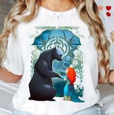 Isney Pixar Brave Shirt, Merida And Bear Profile Portrait  T-Shirt picture
