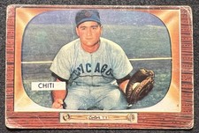 1955 BOWMAN HIGH # HARRY CHITI (CHICAGO CUBS) #304 OC WRINKLES picture