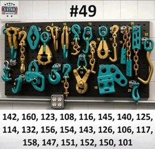 SET#49 - 22 PIECE PULLING TOOLS AND CLAMPS AUTO BODY FRAME MACHINE HEAVY DUTY picture