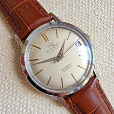 Vintage BUCHERER men's automatic watch Date ETA 2452 swiss 1960s picture