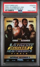 PSA 7  2010 Topps UFC 10 Finale Hamill Jon Jones Kimbo Slice Fight Poster #TUF10 picture