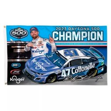 2023 Ricky Stenhouse Jr #47 Car Champion Daytona Racing 3x5 FT Flag Wall Decore picture