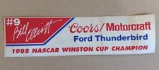 Vtg Bill Elliott Coors Motorcraft 1988 Nascar Winston Cup Champion Sticker Dirty picture