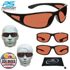 proSPORT HD Blue Light Blocking Bifocal Safety Reader Sport Sunglasses Golf Wrap picture