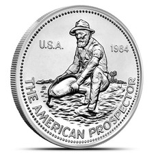 1 oz Engelhard Prospector Silver Round picture