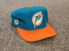 Vintage Miami Dolphins 90’s Snapback Hat American Needle Blockhead RARE picture