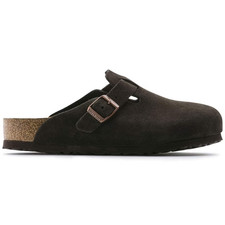 New w/box Birkenstock Boston Soft Footbed Suede Leather Unisex Shoes Slip-Ons picture