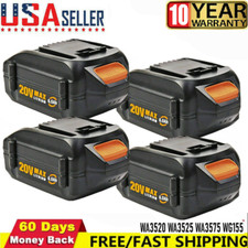 2/4Pack Max 20V For WORX WA3525 20V Max Lithium Battery 6.0Ah Power Tools WA3520 picture