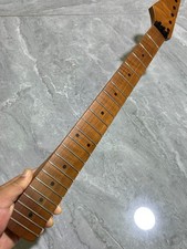 Reverse head Floyd nut 22 fret Roasted flame Maple Electric guitar neck Replace picture