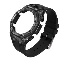 Real Forged Carbon Fiber Mod Kit Case Rubber Band for G-SHOCK GA-2100 2110 Strap picture