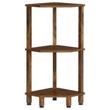 YUFAM 3-Tier Corner Shelf, Brown picture