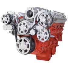 Chevy LS Mid Mount All Inclusive Serpentine System AC LS1 LS3 LS6 LS7 Billet CVF picture