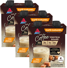 Atkins Café Caramel Iced Coffee Flavored Protein Shake, Gluten Free, 12 Count picture