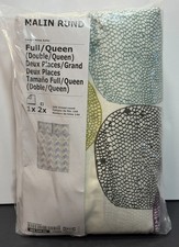 Vtg IKEA Malin Rund Full Queen Duvet Cover Set New Sealed Retro Abstract Circles picture