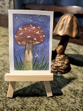 ACEO Art Card. Night Stalk Elder. Hand Painted. Fairly_whimsy. Watercolor. picture