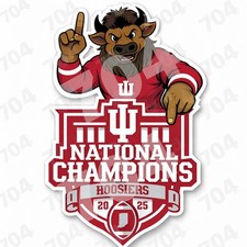 Indiana Hoosiers Football Decal NATIONAL Champions 2025 Sticker  picture