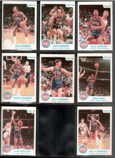 1985-86 Star Company Detroit Pistons 8-card Team Set Isiah Thomas ++ picture