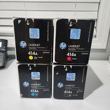 HP 414A Set | 4-Pack Original Toner Combo | All Four Colors Included picture