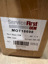 ServiceFirst OEM ECM Motor MOT18698 1/3 HP 208-230V 1200 RPM 2.8A TP. picture