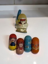 Vintage Mighty Beanz Lot of 5 – Marvel & Pokémon Collectible Toys picture