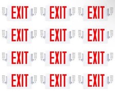 Sunco 12 Pack Red Exit Signs with LED Emergency Lights & Backup Battery picture