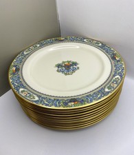 Vintage Lenox Autumn Dinner Plate 10.5” Gold Backstamp Made USA 24K Gold picture