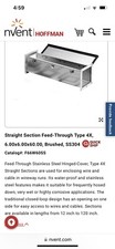 nVent Hoffman F66W60SS stainless steel feed through wireway NEMA Type 4, 4X New picture