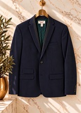 Original Penguin by Munsingwear - Navy Blazer Satin Lapel Houndstooth Lining M picture