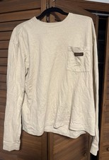 Patagonia Men's Hemp Work Pocket Tee Shirt Long Sleeve, Pumice, Size M picture